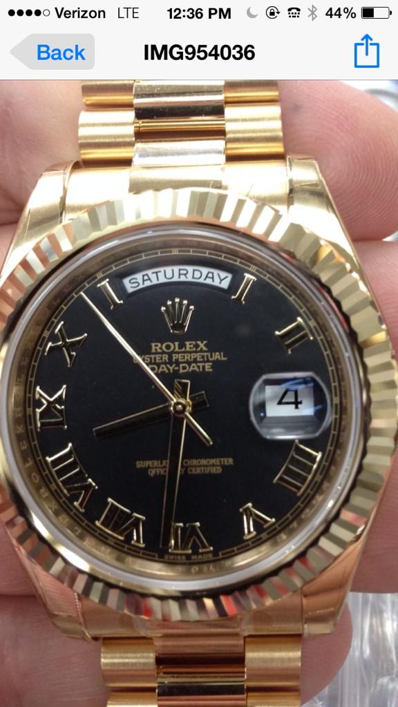 2014.  41mm 18kt yellow gold Rolex