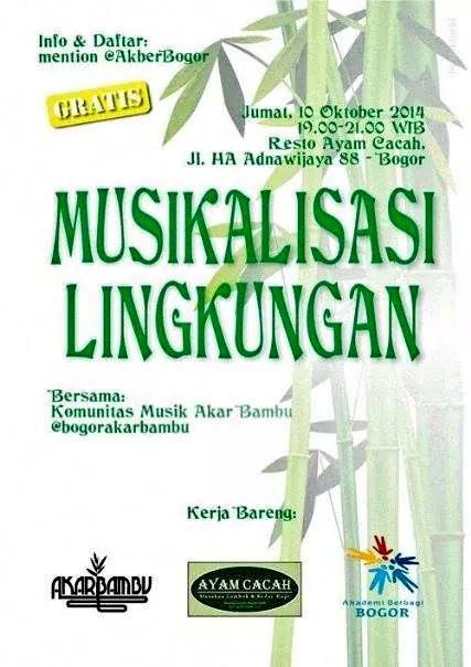 yuk pada dateng... ngobrol tentang lingkungan sambil genjrengan bareng!! <a href="/akarbambubogor/">akarbambu</a> <a href="/bogorakarbambu/">akar bambu bogor</a>  #free