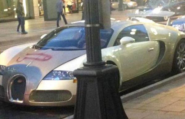 Looks like someone spray painted a dick on the front of a $2.4 million Bugatti Veyron: trib.al/71HENBB