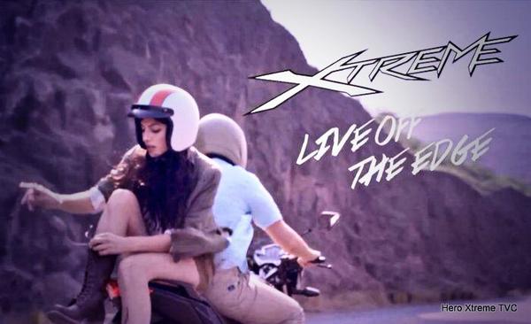 theRoverine's tweet photo. @HeroMotoCorp this how me and my girl will make a hero entry!  Love to live off the edge! #HeroSunbrn http://t.co/Q4fzOfTkgn
