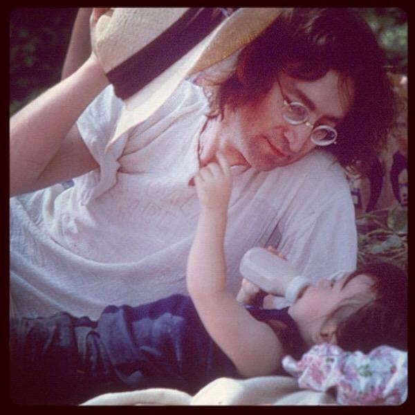 Happy Birthday John Lennon & Sean Lennon! Both born on Oct. 9th!    