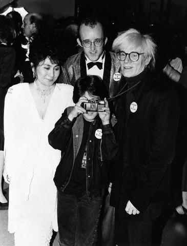 Happy 39th Birthday to todays über-cool celeb w/an über-cool camera: SEAN LENNON (w/Yoko, KeithHaring & AndyWarhol) 