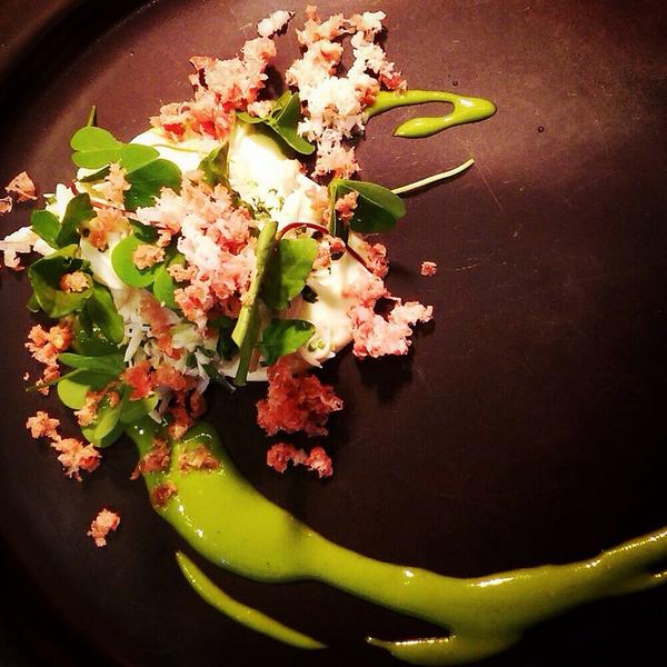 New Nosh; Crab, Jamon , Tarragon &amp; Watercress #oxwelldiningroom