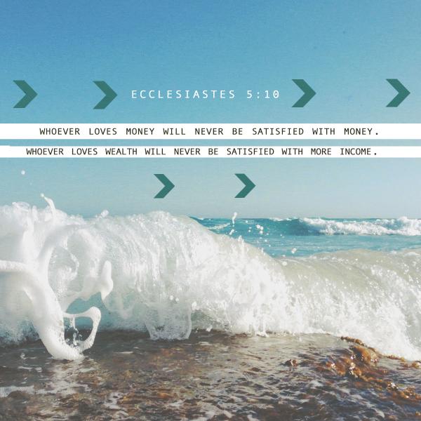 What does satisfy us?