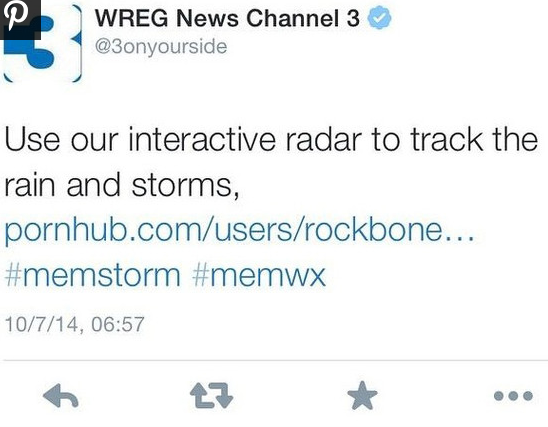 MetroUK's tweet photo. News station accidentally tweets link to Pornhub: Twitter refuses to let them forget http://t.co/CQP1g5Du8G http://t.co/muZIbB6OAR
