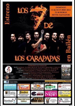 AdrianSausa_5_'s tweet photo. LOS 7 DE LOS CARAPAPAS EL DOMINGO HARAN SU ESTRENO EN BAILEN Vamos a vibrar con ellos  @7deloscarapapas @comparsista http://t.co/imBOOSs5me