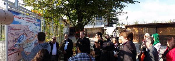 .@SrebrenicaUK Wales delegation at Tunnel museum in Sarajevo #Srebrenica #BIH