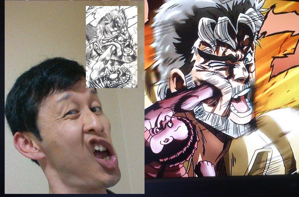 ジョジョ顔bot 今日のジョジョ顔 番外編 第３部 女帝にパンチくらわせられるジョセフ ジョースター アニメ付版 T Co Aq7yzcitar Twitter