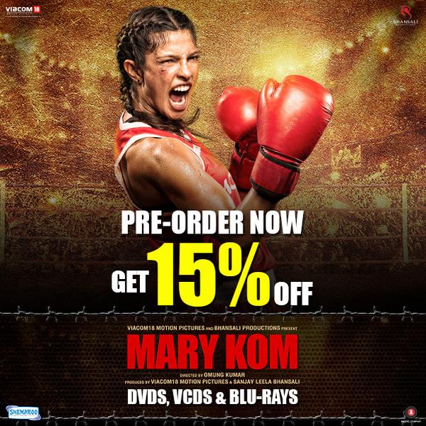 Watching #MaryKom is even better now!

Pre Order To Get a bumper discount of 15% Now ➔ bit.ly/1v425sj