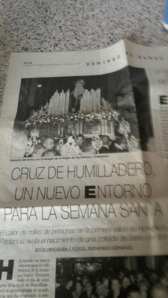 postigotierno's tweet photo. Parece q fue ayer cuando se empezó esta gran devocion y fé @HdadyPaciencia hoy sera el gran dia para q sea oficial http://t.co/ByX1N4hJse