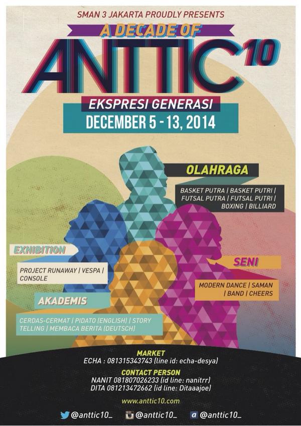 Register your school now! anttic10.com