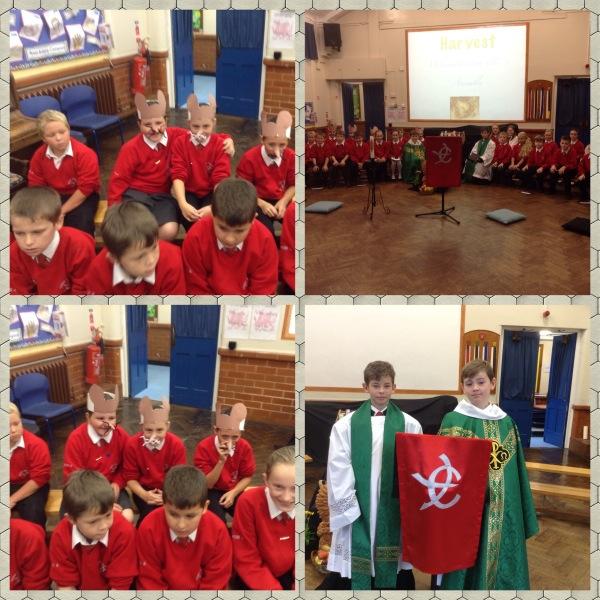 _Class_6C's tweet photo. @YsgolEmmanuel Very proud of of class today....super class assembly Da Iawn! Thanks for all harvest donations so far. http://t.co/3nFwddqkM8