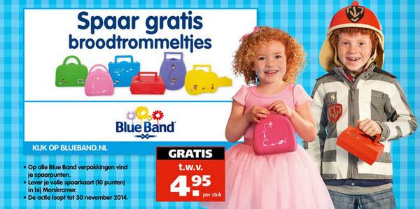 We hebben weer nieuwe #BlueBand Broodtrommeltjes. Wees er snel bij want OP=OP!!!
