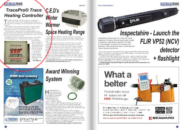 ESHltd's tweet photo. Check out issue 1 of @ElecTradeMag for an insight into the TracePro monitoring unit (page 56) #HeatingController http://t.co/V4vlH1c5xL