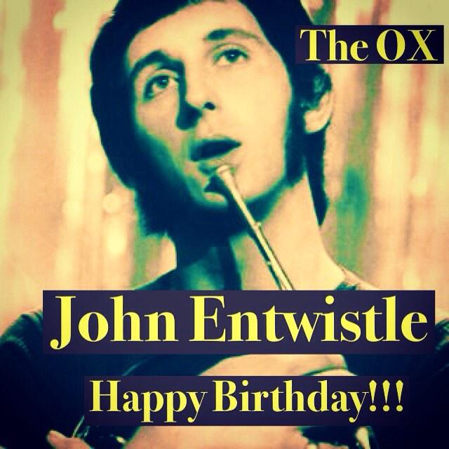 John Entwistle ( B of The Who )

Happy Birthday!!!

9 Oct 1944
~ 27 Jun 2002
Aged 57

Rip!!! 