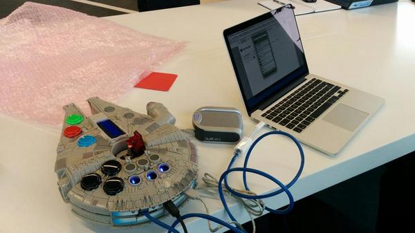 jbmanwe's tweet photo. Spoiler Alert!!! Testing the new versión of #OpenPiPhone for @saghul 's talk at #VoIP2DAY http://t.co/TX6svtTdOY