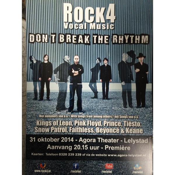 rock4nl's tweet photo. Exciting!! Get your tickets for our Dutch première! @AgoraTheater #acappella http://t.co/84e4E0SrYt
