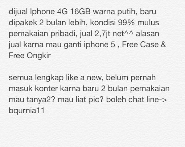 FlowerQStore's tweet image. #sell #garagesale Iphone 4G 16GB white Original