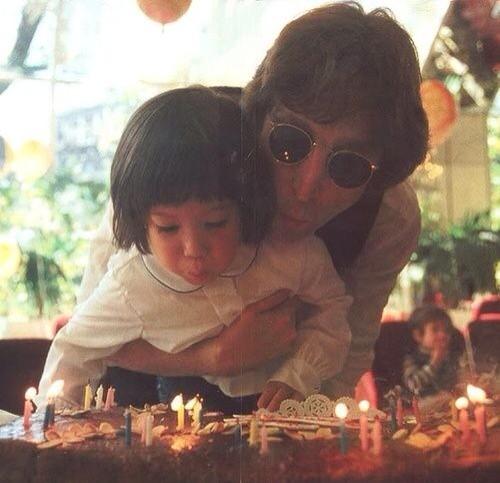 Happy Birthday to the handsome John Lennon and Sean Lennon 