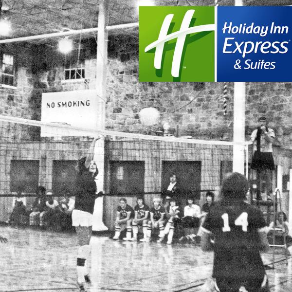 Catamounts's tweet photo. #TBT sponsored by @DillsboroHotel looking back @ when #CatamountVB played in Breese Gym. http://t.co/EkR49IXQBe