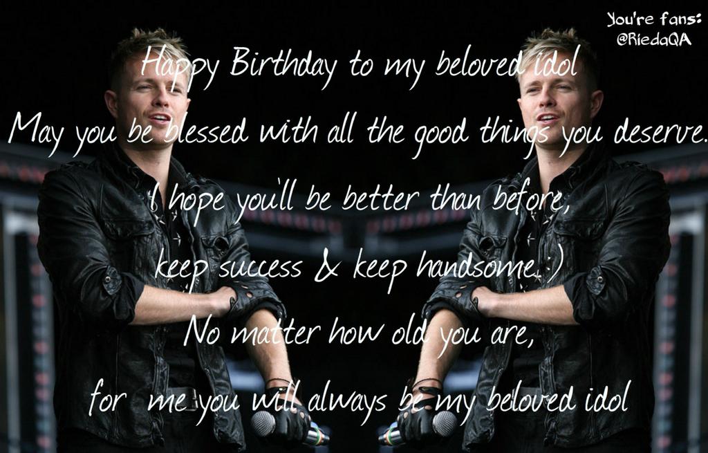 Happy Birthday My Beloved Idol Nicky Byrne Ilysm()   