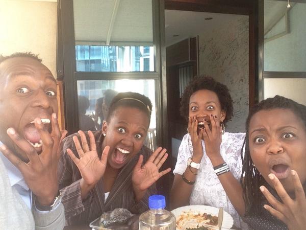 christinebellah's tweet photo. @danobura Make an appearance in the Selfie"@danobura: @chasebankkenya Here is the 
#TeamRHG #MitaSelfie 😂 #ShikaMita http://t.co/rDfxqUr8HT