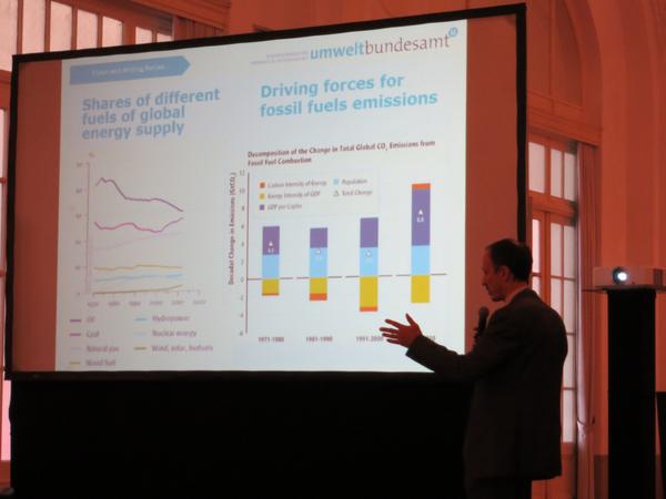 dataglove's tweet photo. Jürgen Schneider: "wichtigste treibende Kraft (für global CO2), die steigende Bruttoinlandsprodukt per Capita" #R20 http://t.co/umi5NtMt3B