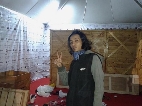 Our booth on progress folks,visit our booth no.70 #kickfest2014 #thecarnival #bandung #PPIkatamso 10-12 october 2014.