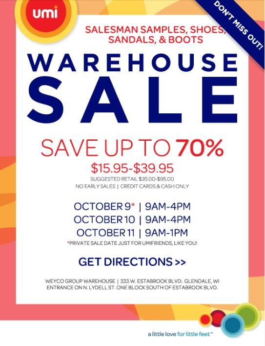 Warehouse Sale in Milwaukee, WI begins 