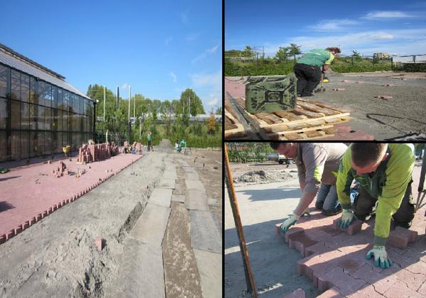 Onze Intratuin hoveniers zijn hard aan het werk aan de vergroting van ons buitenterrein.