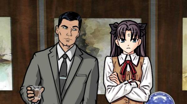 MichaelToole's tweet photo. Fate/Stay Night thought: is it me, or is the chemistry between Rin and Archer way different? http://t.co/aYs2Ws3vRs