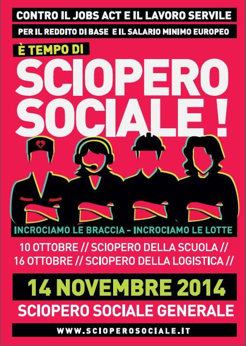 contro il #jobsact E' TEMPO DI #SCIOPEROSOCIALE! incrociamo le lotte a partire dal #10o nelle piazze studentesche!