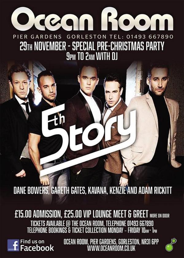 ShopEatPlayStay's tweet photo. 5th Story
Dane Bowers / Gareth Gates / Kavana / Kenzie / Adam Rickitt
@Ocean_Room 29 November

http://t.co/CHdw5sPG7r http://t.co/kohAD1xSAs