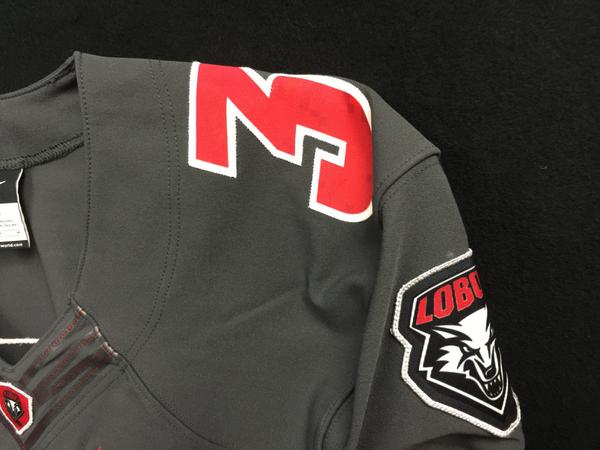 fmmercogliano's tweet photo. .@uniswag @NewMexicoFB anthracite jerseys for tomorrow night's game on ESPNU #GoLobos #Nike http://t.co/Hmgec2T46Q