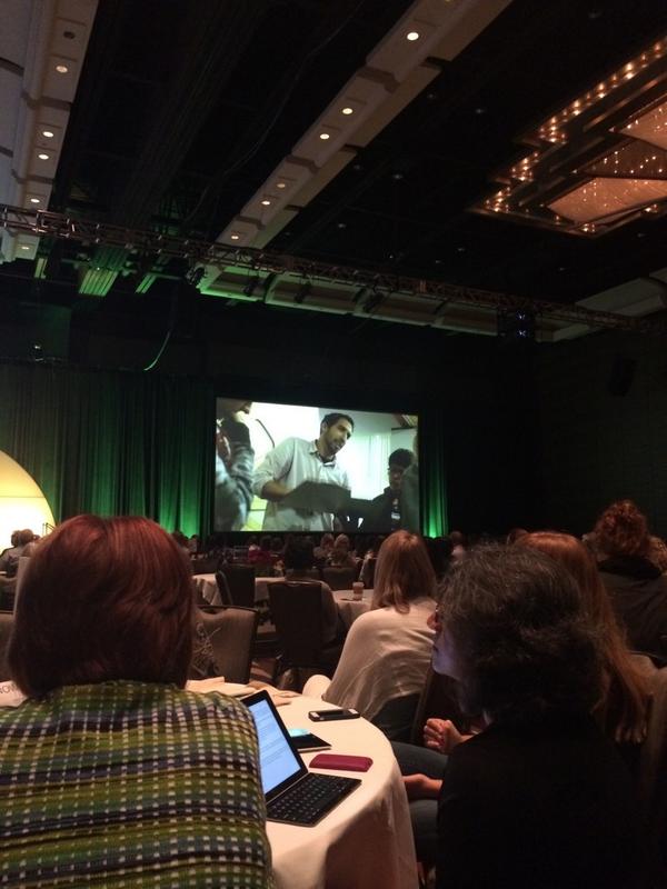 JoeyKatona's tweet photo. .@DrTonyWagner premiering his new vid on @ashoka fellow @hightechhigh at @momentous #changingtheodds #networkatwork http://t.co/WSGayvDD8n