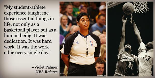 NCAA's tweet photo. #NCAAD2 coach encouraged Violet Palmer to break #NBA ref gender barrier: http://t.co/dphJZCgB43  #ShesGotGame http://t.co/gQPh0oPTKW