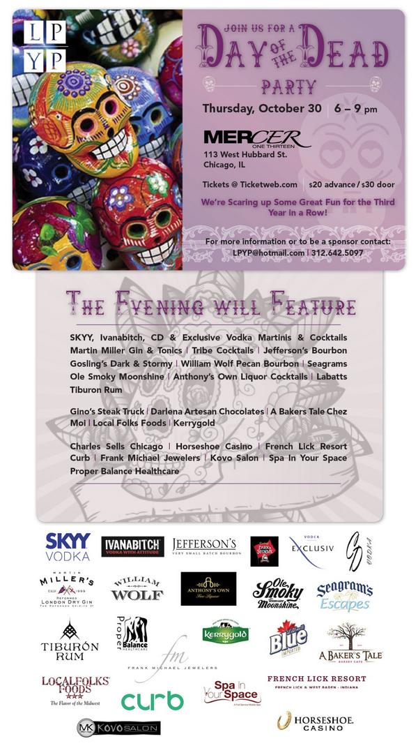 faireprod's tweet photo. Made #Halloween plans? Start off at @LPYP's Day of the Dead event at @Mercer113. It SOLD OUT within days last year! http://t.co/4a90TMEwr3