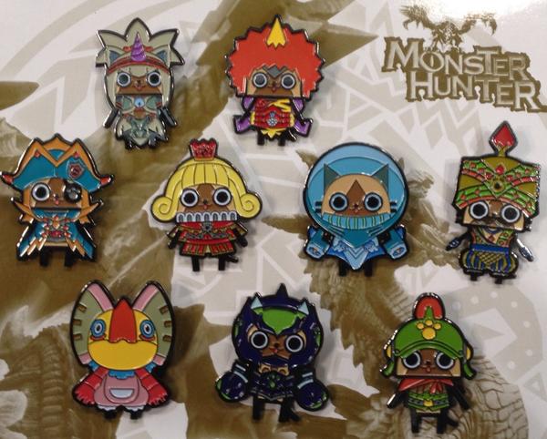 Monster Hunter Felyne Pins 1 Through 9 Available At The Capcom Store Here At Nycc Http T Co Sgp2xs9l5d