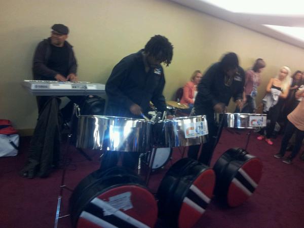 ItsStreetlife's tweet photo. The CSI steel band are doing great things at the #RumWorldRecord event http://t.co/7fRkVB6H3g