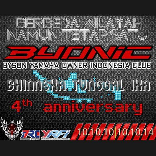 Happy 4th anniversary for our BYONIC se-Nusantara 10/10/2010 - 10/10/2014 Semakin tetap solid!!