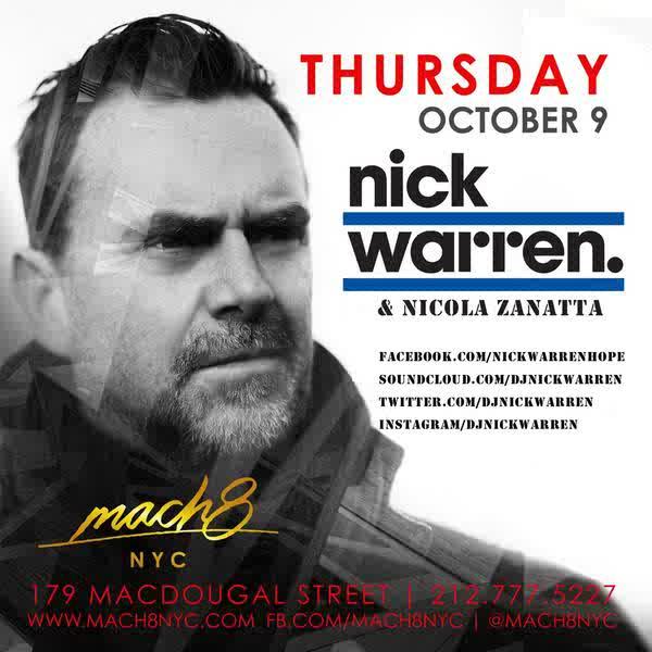 Tonight <a href="/DJNickWarren/">Nick Warren</a> &amp; #NicolaZantta are Playing at <a href="/mach8nyc/">Mach 8 NYC</a>! #DeepHouse #SpeedOfMach #RT