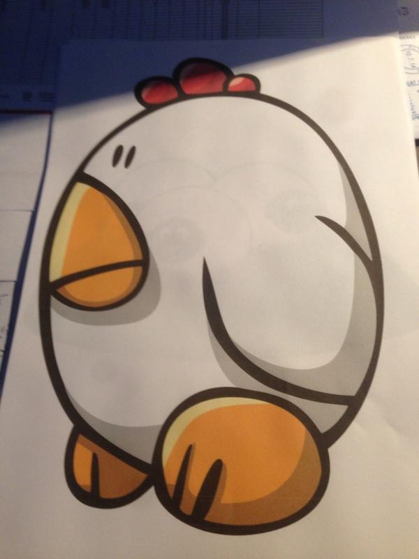 This is me pal Colin the fuckin chicken