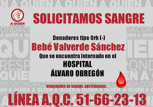 aqcazteca's tweet photo. Solicitamos donadores de sangre Orh (-) negativo. Por favor ayúdanos dandole #RT http://t.co/k2ZEbHWgex