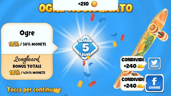 Ho aggiornato la mia tavola Ogre al livello 5 in #SkylineSkaters bit.ly/skylineskaters