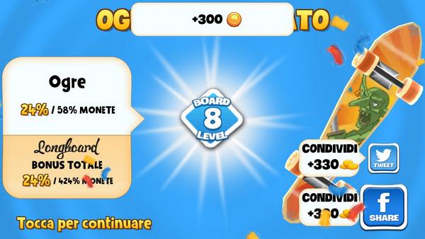 Ho aggiornato la mia tavola Ogre al livello 8 in #SkylineSkaters bit.ly/skylineskaters