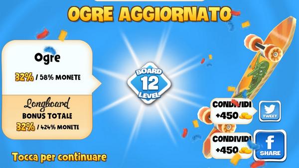 Ho aggiornato la mia tavola Ogre al livello 12 in #SkylineSkaters bit.ly/skylineskaters