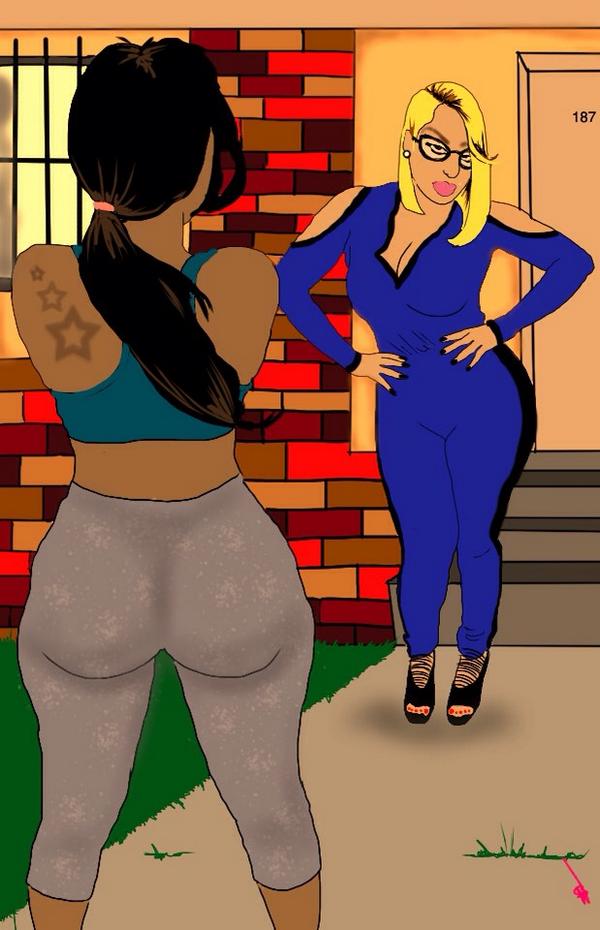 Side Chick Vs Main Chick #createdbyvonna #illustration #RavenSymone #blackart
