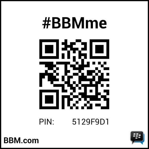 #BBMme PIN: 5129F9D1
pin.bbm.com/5129F9D1