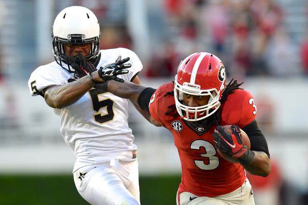 Stadium's tweet photo. BREAKING: Georgia RB &amp; Heisman hopeful Todd Gurley has been suspended indefinitely for allegedly violating NCAA rules http://t.co/04WY16Fljk