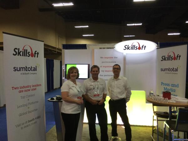 Skillsoft's tweet image. Another great day at #HRTechConf! What have you enjoyed most so far? #LearningAge #HR